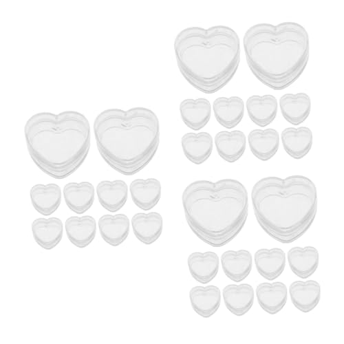 HANABASS 30 Stck. Teiliges Miniatur Aufbewahrungsboxen Transparent Langlebige DIY Organizer Realistische Puppenhaus Zubehör Kleine Klarsichtboxen für Kleinteile und Miniaturen für Sammler von HANABASS