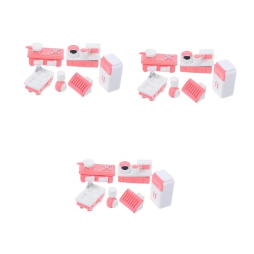 HANABASS 30 Stck. Teiliges Miniatur Puppenhaus Küchenzubehör Set Buntes Backset mit Kühlschrank Ofen Spüle und Vielseitig für DIY Puppenhaus Dekoration und Rollenspiele HANABASS 30 Stck. Teiliges Miniatur Puppenhaus Küchenzubehör Set Buntes Backset mit Kühlschrank Ofen Spüle und Vielseitig für DIY Puppenhaus Dekoration und Rollenspiele von HANABASS