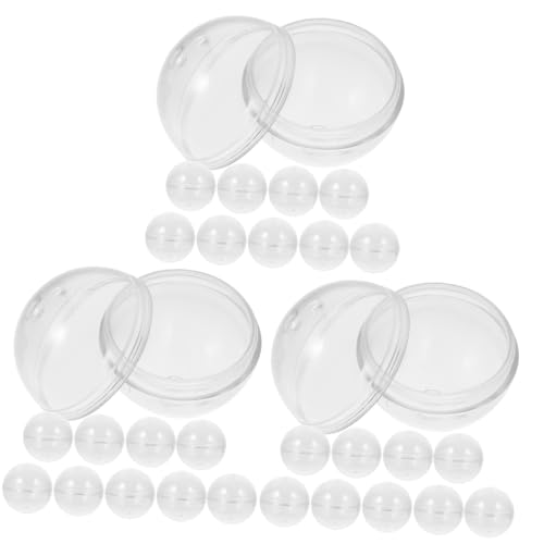 HANABASS 30 Stck. Teiliges Transparente Nachfüllbare Kunststoffkapseln Verschleißfest Rund Wiederverwendbar für Süßigkeiten Kleine Geschenke Party und Automatenfüllung HANABASS 30 Stck. Teiliges Transparente Nachfüllbare Kunststoffkapseln Verschleißfest Rund Wiederverwendbar für Süßigkeiten Kleine Geschenke Party und Automatenfüllung von HANABASS