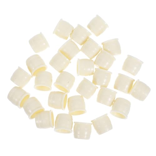 HANABASS 30 Stück Mikro Landschaftsdekoration Miniatur Bonsai Winzige Tontöpfe Puppenhaus Künstliche Topfblumen Winzige Blumentöpfe Simulationsblumen Pflanztöpfe Süßer Blumentopf von HANABASS