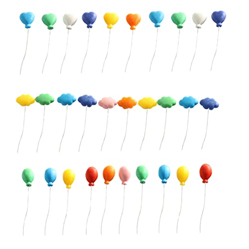 HANABASS 30 Stück Miniature Balloon Model Farbiges Deko Element für Mini Häuser und Märchengärten für Kreative und Fotografieaccessoires HANABASS 30 Stück Miniature Balloon Model Farbiges Deko Element für Mini Häuser und Märchengärten für Kreative und Fotografieaccessoires von HANABASS