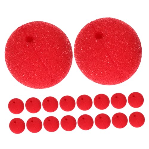 HANABASS 30 Stück Rote Schaumstoff Clownnasen für Halloween Kostüm Partys Accessoires für Karneval Zirkusaufführungen und Cosplay HANABASS 30 Stück Rote Schaumstoff Clownnasen für Halloween Kostüm Partys Accessoires für Karneval Zirkusaufführungen und Cosplay von HANABASS