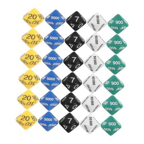 HANABASS 30 Stück Teiliges Platzwertwürfel Tragbare Würfel für Brettspiele und Partys für Spielabende Kreative Spielrequisiten Zufallszahlen für Mehr Spielspaß und Spannung HANABASS 30 Stück Teiliges Platzwertwürfel Tragbare Würfel für Brettspiele und Partys für Spielabende Kreative Spielrequisiten Zufallszahlen für Mehr Spielspaß und Spannung von HANABASS