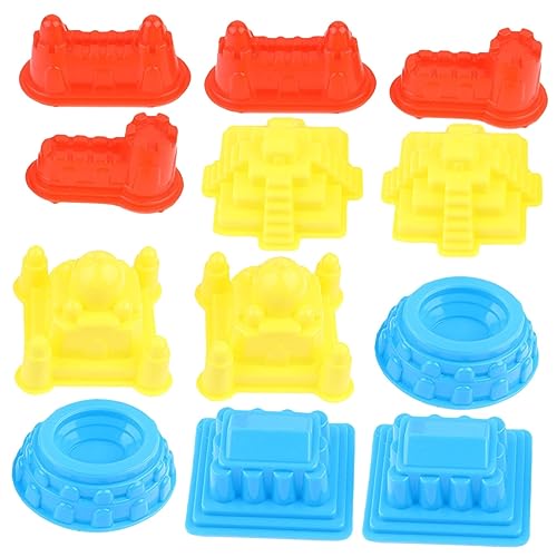HANABASS 30 Stück Teiliges Sandspielzeug Set für Bunte Burgenformen aus Dickem Kunststoff für Drinnen und Draußen Fördert Kreativität und Entwicklung Zufällige Farbe Zufällige Farbe von HANABASS