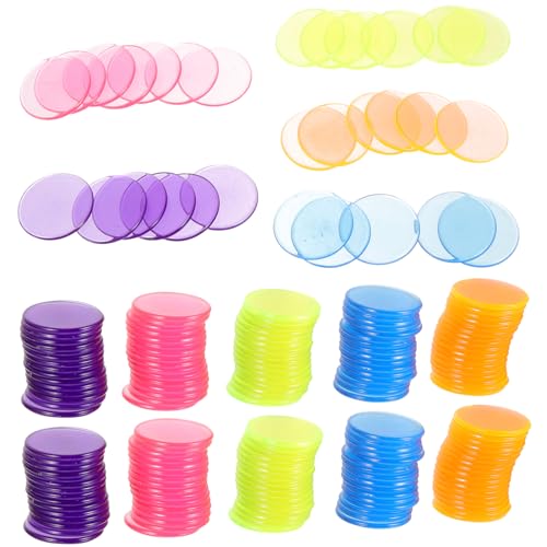 HANABASS 300 Stück Bingo Chips Zählmarken für Bingo Spiele Transparente Kunststoffspielchips für Partys Zubehör für Unterricht und Spaß Beim Zählen HANABASS 300 Stück Bingo Chips Zählmarken für Bingo Spiele Transparente Kunststoffspielchips für Partys Zubehör für Unterricht und Spaß Beim Zählen von HANABASS