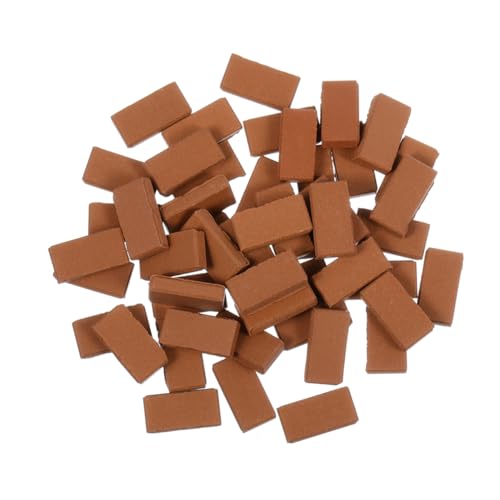 HANABASS 300 Stück Rote DIY Puppenhaus Garten Zubehör für Detailreiche Miniaturlandschaften und Kreative Bastelprojekte von HANABASS