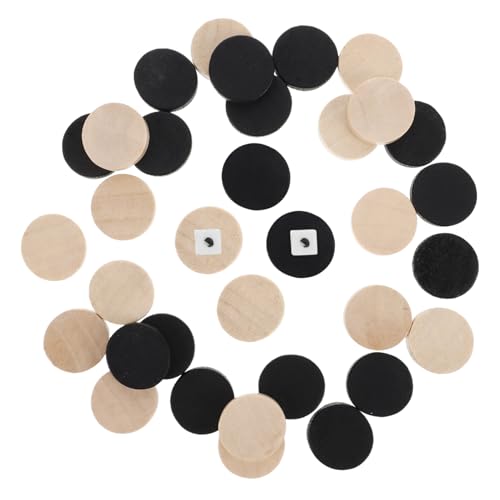 HANABASS 30Stücke Teile aus Holz Langlebige Dame Spielsteine für Schach und Zubehör für Erwachsene Leicht Transportabel und Robust für Stundenlangen HANABASS 30Stücke Teile aus Holz Langlebige Dame Spielsteine für Schach und Zubehör für Erwachsene Leicht Transportabel und Robust für Stundenlangen von HANABASS