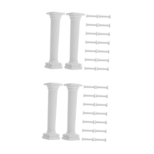 HANABASS 32 Stck. Teiliges Miniatur Römische Säulen Modellset Robuste Säulenfiguren für DIY Mikro Landschaften Klassische Römische Gestaltung Vielseitig Einsetzbar für Puppenhäuser und von HANABASS