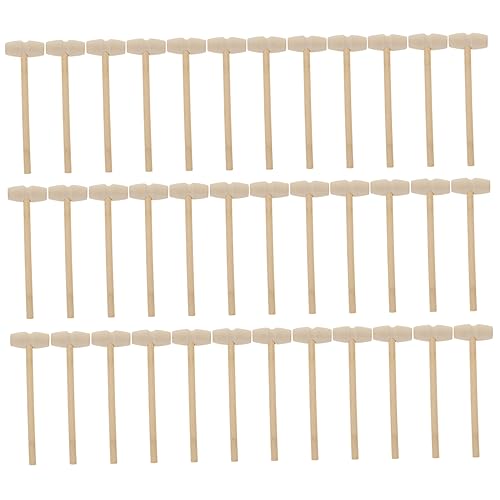 HANABASS 36 Stück Teiliges Holzhammer Mini Holzhammer für Kreatives und Hand Auge Koordination Sicher und Langlebig HANABASS 36 Stück Teiliges Holzhammer Mini Holzhammer für Kreatives und Hand Auge Koordination Sicher und Langlebig von HANABASS