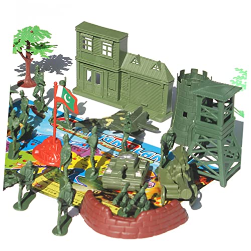 HANABASS 37 Stück Teiliges Szenen Spielset für DIY Soldaten Modell mit Fahrzeugen Figuren und Zubehör für Kreatives und Rollenspiele HANABASS 37 Stück Teiliges Szenen Spielset für DIY Soldaten Modell mit Fahrzeugen Figuren und Zubehör für Kreatives und Rollenspiele von HANABASS