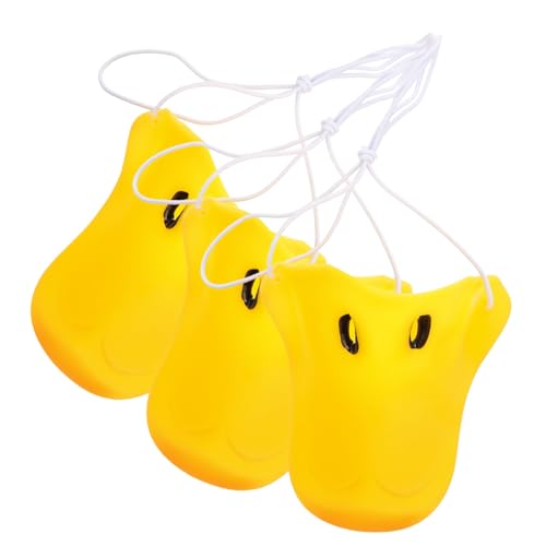 HANABASS 3Stücke Enten Nasenkostümzubehör für Karneval Austauschbare Clown Nase aus Robustem Vinyl für Halloween Kostümpartys und Zirkusverkleidungen von HANABASS