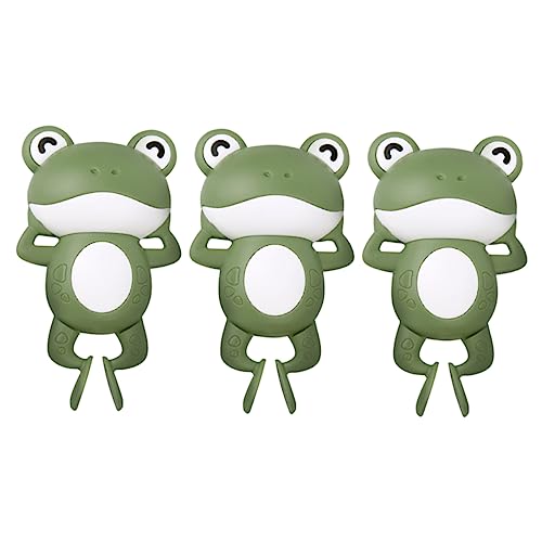 HANABASS 3Stücke Frosch Design Badewannen für Cartoon Duschspielzeug Sicheres Kunststoffmaterial für Spaß Beim Baden und Planschen für Kleinkinder von HANABASS