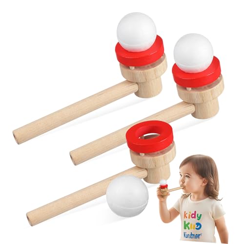 HANABASS 3Stücke Holz Pusteball für Interaktives Outdoor Blasenspiel Fördert Motorik und Koordination für Geburtstage und Familienaktivitäten HANABASS 3Stücke Holz Pusteball für Interaktives Outdoor Blasenspiel Fördert Motorik und Koordination für Geburtstage und Familienaktivitäten von HANABASS