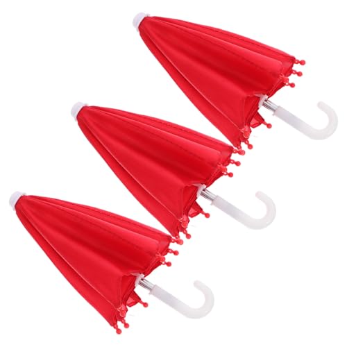 HANABASS 3Stücke Miniatur Regenschirm für Puppen Stabil und Leicht Rollenspielzubehör für Puppendekoration Teiliges HANABASS 3Stücke Miniatur Regenschirm für Puppen Stabil und Leicht Rollenspielzubehör für Puppendekoration Teiliges von HANABASS