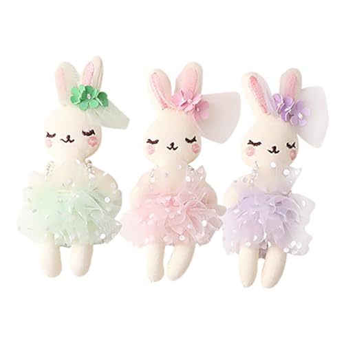 HANABASS 3Stücke Plüschkaninchen Weiche Hase Stofftier Puppen für DIY Osterkorbfüller für Pastellfarben HANABASS 3Stücke Plüschkaninchen Weiche Hase Stofftier Puppen für DIY Osterkorbfüller für Pastellfarben von HANABASS
