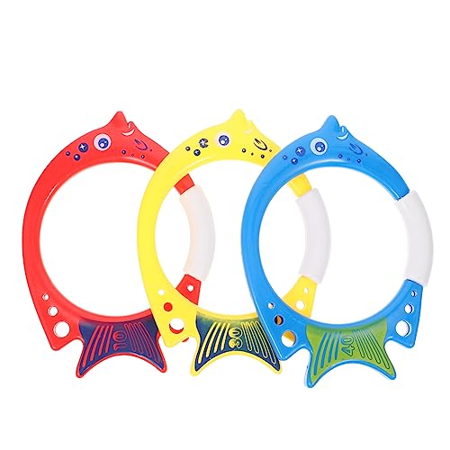 HANABASS 3Stücke Teiliges Fischförmiges Tauchspielzeug für Poolringe zum Schwimmen für Tauchen und Schwimmtraining Leuchtende Farben für Mehr Spaß im Wasser HANABASS 3Stücke Teiliges Fischförmiges Tauchspielzeug für Poolringe zum Schwimmen für Tauchen und Schwimmtraining Leuchtende Farben für Mehr Spaß im Wasser von HANABASS