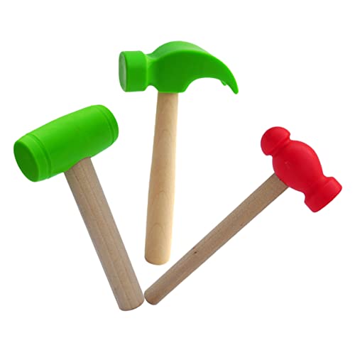 HANABASS 3Stücke Teiliges Hammer Pädagogisches Werkzeug für Rollenspiele für Interaktives Eltern Junge Mädchen Spiel Fördert Grip und Motorik Farbenfrohe Holzhammer für Kreative Fotografie HANABASS 3Stücke Teiliges Hammer Pädagogisches Werkzeug für Rollenspiele für Interaktives Eltern Junge Mädchen Spiel Fördert Grip und Motorik Farbenfrohe Holzhammer für Kreative Fotografie von HANABASS