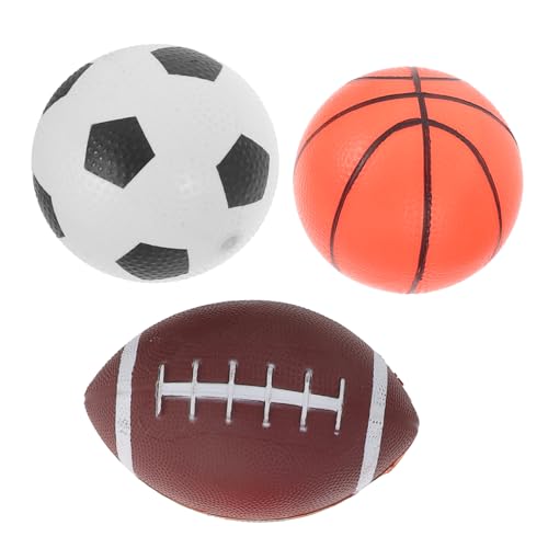 HANABASS 3Stücke Teiliges Hüpfball Für Lustige Bouncing Balls Für Außenbereich Fußball Basketball Und Rugby Spiele Und Sommeraktivitäten von HANABASS