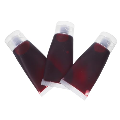 HANABASS 3stücke Kunstflüssigkeit Für Halloween Make-up-mit Dicker Konsistenz Abwaschbar Für Gesicht Und Haut Blutige Requisiten Für Partys Cosplay Und Theater Hautfreundliche HANABASS 3stücke Kunstflüssigkeit Für Halloween Make-up-mit Dicker Konsistenz Abwaschbar Für Gesicht Und Haut Blutige Requisiten Für Partys Cosplay Und Theater Hautfreundliche von HANABASS