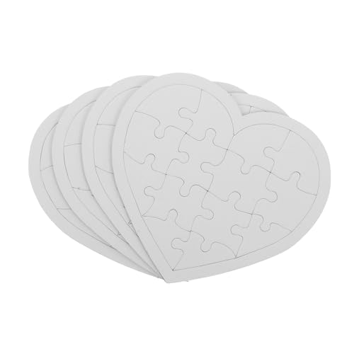 HANABASS 4 Blätter Leere Puzzlestücke zum Bemalen Große Blanko Puzzles für DIY Kunstprojekte Fördert Kreativität und Hand Augen Koordination für Bastelprojekte HANABASS 4 Blätter Leere Puzzlestücke zum Bemalen Große Blanko Puzzles für DIY Kunstprojekte Fördert Kreativität und Hand Augen Koordination für Bastelprojekte von HANABASS