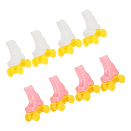 HANABASS 4 Paare Roller Skates Mini-Schlittschuhe Für Puppe Schlittschuh-bastelarbeiten Für Eine Puppe Zubehör Für Die Puppenherstellung Rollschuhe Für Puppendekoration Mini-Schuhe Plastik HANABASS 4 Paare Roller Skates Mini-Schlittschuhe Für Puppe Schlittschuh-bastelarbeiten Für Eine Puppe Zubehör Für Die Puppenherstellung Rollschuhe Für Puppendekoration Mini-Schuhe Plastik von HANABASS