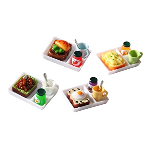 HANABASS 4 Sätze Essen und in Miniatur für kinderspielzeug Miniaturzubehör Miniaturmodell-Szenenlayout Toys for Miniaturbrot Mini-Essen Mini-Dekoration Harz HANABASS 4 Sätze Essen und in Miniatur für kinderspielzeug Miniaturzubehör Miniaturmodell-Szenenlayout Toys for Miniaturbrot Mini-Essen Mini-Dekoration Harz von HANABASS