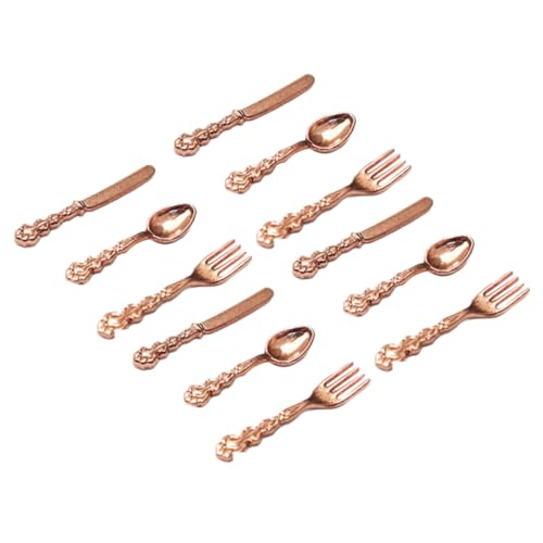 HANABASS 4 Sätze Mini-Besteck Miniaturbesteck Mini-Küchenutensilien Spielküchenzubehör Mini-Geschirrdekoration Mini-Geschirr-Kit Mini-Puppenhaus-Geschirr Legierung Rose Gold HANABASS 4 Sätze Mini-Besteck Miniaturbesteck Mini-Küchenutensilien Spielküchenzubehör Mini-Geschirrdekoration Mini-Geschirr-Kit Mini-Puppenhaus-Geschirr Legierung Rose Gold von HANABASS