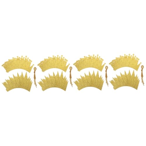 HANABASS 4 Sätze Teiliges DIY Kindergeburtstagskrone aus Goldfarbenem Aluminiumfolie Langlebige Partyhüte für Mädchen und Jungen Festliche Kopfbedeckung für Geburtstagsfeier und Kostümparty HANABASS 4 Sätze Teiliges DIY Kindergeburtstagskrone aus Goldfarbenem Aluminiumfolie Langlebige Partyhüte für Mädchen und Jungen Festliche Kopfbedeckung für Geburtstagsfeier und Kostümparty von HANABASS