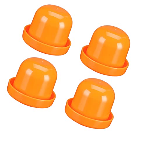 HANABASS 4 Sätze Würfel Würfelbecher Party Würfelspiele Geformt Zittern Spiel Würfel Würfelstapelbecher Unterhaltung Würfelhalter Würfeltablett Würfelbecher-Spiel Orange von HANABASS