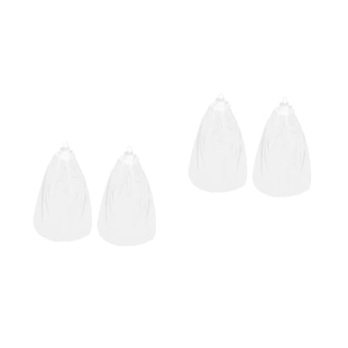 HANABASS 4 Stck. Teiliges Puppen Brautschleier aus Feinem Gauze Mini Hochzeitskopfstück für Puppen Eleganter Hochzeitsschleier für Sammlerpuppen für Hochzeitsdekoration und Fotoshootings von HANABASS