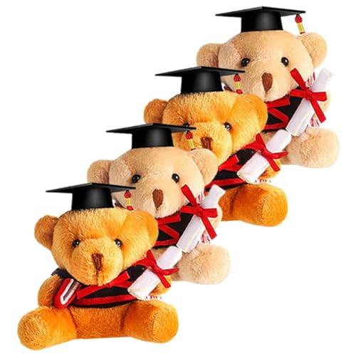 HANABASS 4 Stück Abschluss Bär Plüschspielzeug Niedliche Teddybären für und zur Graduierung für Dekoration und Feierlichkeiten HANABASS 4 Stück Abschluss Bär Plüschspielzeug Niedliche Teddybären für und zur Graduierung für Dekoration und Feierlichkeiten von HANABASS