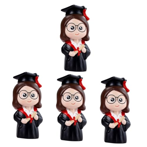 HANABASS 4 Stück Abschluss Cake Dekoration Doktor Puppe Tortendeko Resin Graduation Party Ornament Schulabgänger Leicht Detailreich HANABASS 4 Stück Abschluss Cake Dekoration Doktor Puppe Tortendeko Resin Graduation Party Ornament Schulabgänger Leicht Detailreich von HANABASS