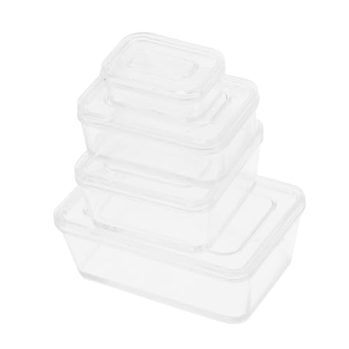 HANABASS 4 Stück Aufbewahrungskiste Miniatur Kind Snack Veranstalter Mädchen Puppenhaus Klein Abteil Mini -aufbewahrungsbehälter Mit Deckel Mini-haushandwerk Dollhouse -lagerung Plastik HANABASS 4 Stück Aufbewahrungskiste Miniatur Kind Snack Veranstalter Mädchen Puppenhaus Klein Abteil Mini -aufbewahrungsbehälter Mit Deckel Mini-haushandwerk Dollhouse -lagerung Plastik von HANABASS
