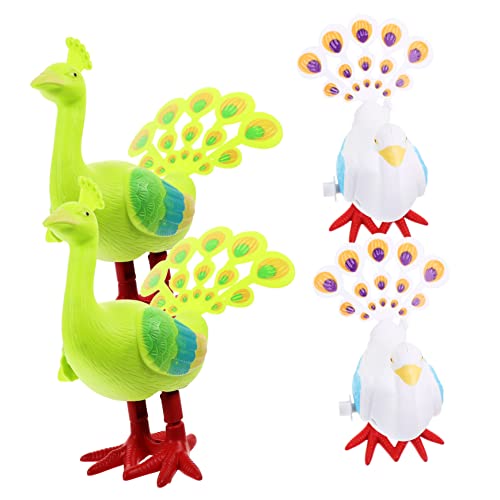 HANABASS 4 Stück Aufziehbare Peacock Spielzeuge für Bunte Tragbare Tier Spielzeuge Tierdesign für Kleinkinder Lernspielzeug HANABASS 4 Stück Aufziehbare Peacock Spielzeuge für Bunte Tragbare Tier Spielzeuge Tierdesign für Kleinkinder Lernspielzeug von HANABASS