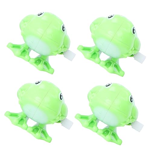 HANABASS 4 Stück Aufziehspielzeug Hüpfende Frosch Figuren für Sicheres und Lustiges Retro Hand Augen Koordination für Partys und Geschenktüten HANABASS 4 Stück Aufziehspielzeug Hüpfende Frosch Figuren für Sicheres und Lustiges Retro Hand Augen Koordination für Partys und Geschenktüten von HANABASS