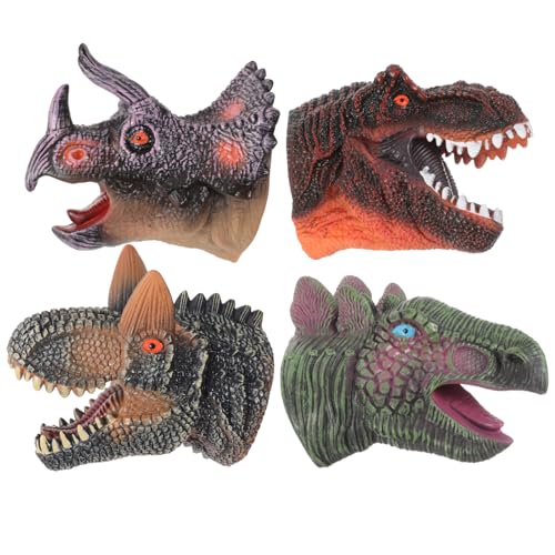 HANABASS 4 Stück Dinosaurier-Handpuppenspielzeug Geschichtenerzählendes Handpuppenspielzeug Handpuppen für Finger -Dinosaurierspielzeug Dinosaurier -Handpuppe Vinyl HANABASS 4 Stück Dinosaurier-Handpuppenspielzeug Geschichtenerzählendes Handpuppenspielzeug Handpuppen für Finger -Dinosaurierspielzeug Dinosaurier -Handpuppe Vinyl von HANABASS