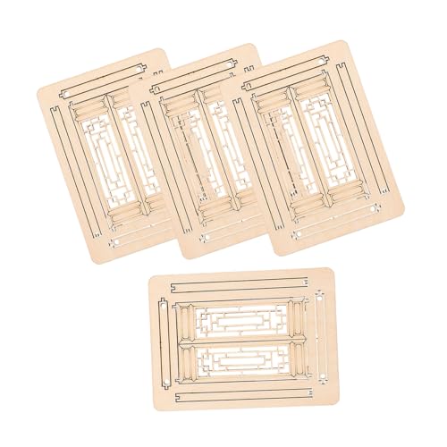 HANABASS 4 Stück Fenstergebäudemodell Mini-fensterrahmen Miniatur-zubehör Zubehör Für Mikrolandschaften Winziger Fensterrahmen Feenfenster Aus Holz Feengarten Liefert Hellbraun Hölzern HANABASS 4 Stück Fenstergebäudemodell Mini-fensterrahmen Miniatur-zubehör Zubehör Für Mikrolandschaften Winziger Fensterrahmen Feenfenster Aus Holz Feengarten Liefert Hellbraun Hölzern von HANABASS