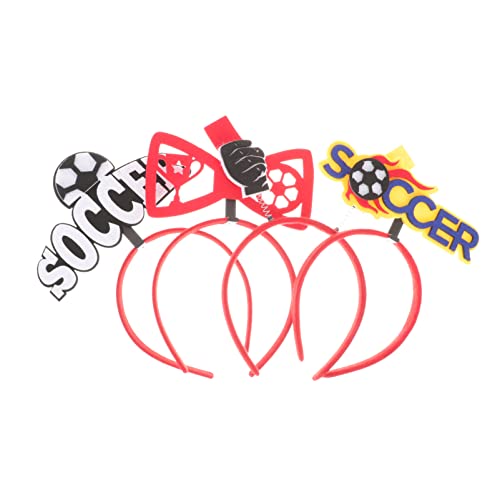HANABASS 4 Stück Fußballstirnbanddekorationen Haarband im Fußball-Design hoch Party-Haar- -Accessoire Party -Requisiten Stirnbänder für Sportfans Party-Kopfbedeckung Abs HANABASS 4 Stück Fußballstirnbanddekorationen Haarband im Fußball-Design hoch Party-Haar- -Accessoire Party -Requisiten Stirnbänder für Sportfans Party-Kopfbedeckung Abs von HANABASS