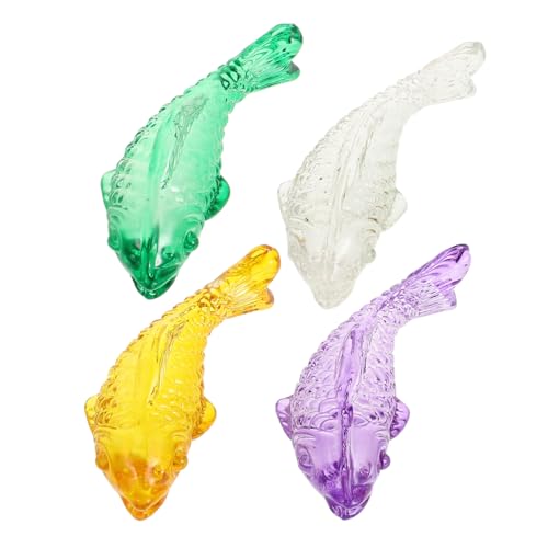 HANABASS 4 Stück Glasfisch Ornament Heimdekoration Aquarium Zubehör Kompakte Aquarium Dekoration Fischstatue Aquarium Ornament Realistische Fisch Dekoration Farbige Glasfische Glas HANABASS 4 Stück Glasfisch Ornament Heimdekoration Aquarium Zubehör Kompakte Aquarium Dekoration Fischstatue Aquarium Ornament Realistische Fisch Dekoration Farbige Glasfische Glas von HANABASS