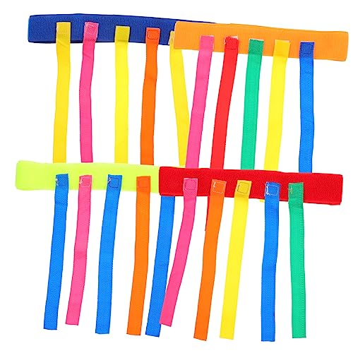 HANABASS 4 Stück Gürtel Spiele Fangbänder Gürtel Fangen Stichworte Fangschwanz-kinderspiel Jagen Spiel Gürtel Pull-Tag-Spiel Spielgürtel Für Fitnessgürtel Schwanzziehspiel von HANABASS