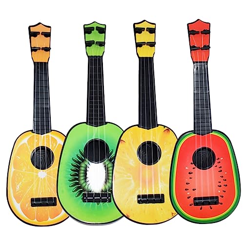 HANABASS 4 Stück Mini Früchte Ukulele Spielzeugset Teiliges Set mit Wassermelone und Ananas Pädagogisches Musikinstrument für Kreativität und Musikalität HANABASS 4 Stück Mini Früchte Ukulele Spielzeugset Teiliges Set mit Wassermelone und Ananas Pädagogisches Musikinstrument für Kreativität und Musikalität von HANABASS