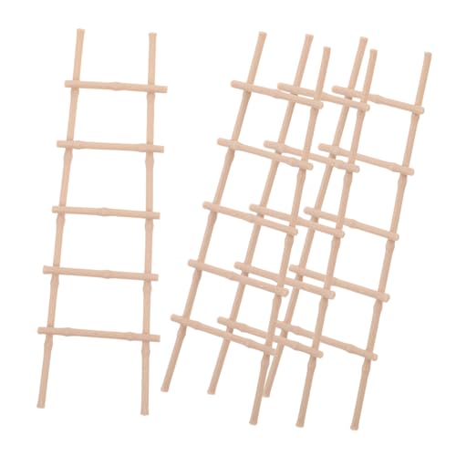 HANABASS 4 Stück Mini Leiter Modell Dekor Puppenhaus Mini Leiter Winziges Puppenhaus Treppe Kleine Miniatur Hausmöbel DIY Zubehör Hellbrauner HANABASS 4 Stück Mini Leiter Modell Dekor Puppenhaus Mini Leiter Winziges Puppenhaus Treppe Kleine Miniatur Hausmöbel DIY Zubehör Hellbrauner von HANABASS