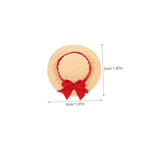 HANABASS 4 Stück Mini Strohhüte Handgewebt Leicht Verstellbare Puppenhüte in Rot Weiß- Gelb-grün für Dollhouse Deko Bastelprojekte Vielseitige Miniatur-Accessoires HANABASS 4 Stück Mini Strohhüte Handgewebt Leicht Verstellbare Puppenhüte in Rot Weiß- Gelb-grün für Dollhouse Deko Bastelprojekte Vielseitige Miniatur-Accessoires von HANABASS