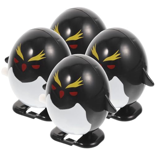 HANABASS 4 Stück Mini Wind Up Pinguin Lustige Mechanische Spielzeuge für für Weihnachten und Partys Nostalgisches Design und Einfach zu Bedienen von HANABASS