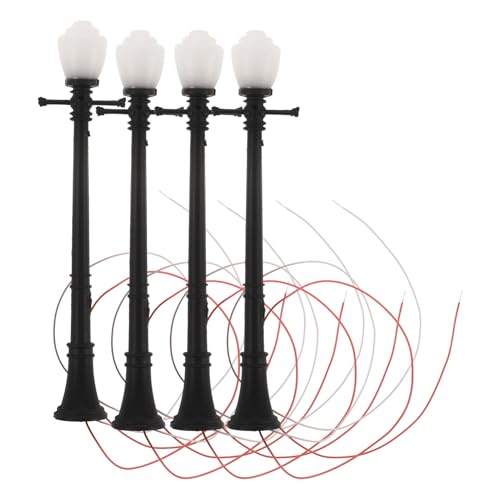 HANABASS 4 Stück Miniaturisierte Straßenlaterne LED Licht für Modelleisenbahnen Installieren Dekorative Lampen für Miniaturgärten und DIY Projekte HANABASS 4 Stück Miniaturisierte Straßenlaterne LED Licht für Modelleisenbahnen Installieren Dekorative Lampen für Miniaturgärten und DIY Projekte von HANABASS