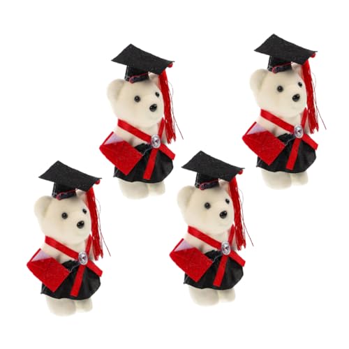 HANABASS 4 Stück Plüschbär Abschlusspuppe Teiliges Kuscheltier für Abschlussfeier Zartes Niedliches Dekorationszubehör DIY Blumenstrauß Langlebiges Plüschmaterial HANABASS 4 Stück Plüschbär Abschlusspuppe Teiliges Kuscheltier für Abschlussfeier Zartes Niedliches Dekorationszubehör DIY Blumenstrauß Langlebiges Plüschmaterial von HANABASS
