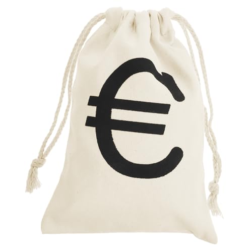 HANABASS 4 Stück Praktischer Canvas Zugbeutel Piratenmünzen Halloween Geschenktasche für Süßigkeiten Münzbeutel Party Gastgeschenk von HANABASS