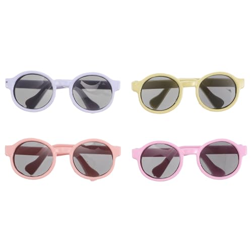HANABASS 4 Stück Puppen Sonnenbrillen Macaron Farben Miniatur Sonnenbrille für Puppenhaus Kostüm Zubehör Kreative Rollenspiele HANABASS 4 Stück Puppen Sonnenbrillen Macaron Farben Miniatur Sonnenbrille für Puppenhaus Kostüm Zubehör Kreative Rollenspiele von HANABASS