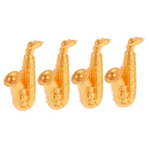 HANABASS 4 Stück Puppenhaus Musikinstrument Kunststoff Instrumentenmodell Mini Hausdekor Kleines Saxophonmodell Miniatur Saxophonmodell Puppenhauszubehör Haushaltsinstrumentenmodell HANABASS 4 Stück Puppenhaus Musikinstrument Kunststoff Instrumentenmodell Mini Hausdekor Kleines Saxophonmodell Miniatur Saxophonmodell Puppenhauszubehör Haushaltsinstrumentenmodell von HANABASS