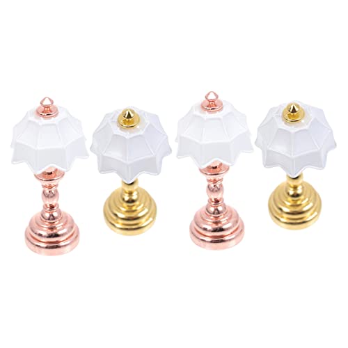 HANABASS 4 Stück Puppenstuben-Tischlampe klein Puppenhauszubehör Puppenhaus-Möbelleuchten Puppenhaus LED-Licht Puppenhauslichter Szene Bett Mini -Licht Miniatur-Dekorationen Eisen HANABASS 4 Stück Puppenstuben-Tischlampe klein Puppenhauszubehör Puppenhaus-Möbelleuchten Puppenhaus LED-Licht Puppenhauslichter Szene Bett Mini -Licht Miniatur-Dekorationen Eisen von HANABASS